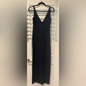 Susana Monaco Dark Navy V-Neck Maxi Dress